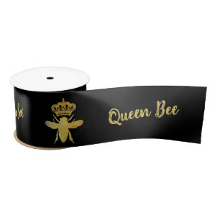 Ruban En Satin Personnaliser REINE BEE Couronne emballage cadeau 