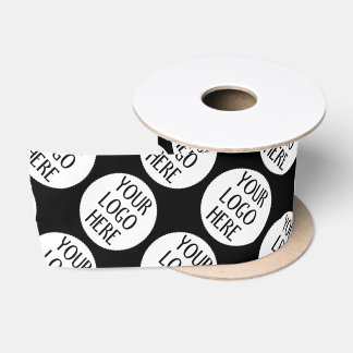 Ruban En Satin Personnalisez votre motif de logo d'entreprise noi