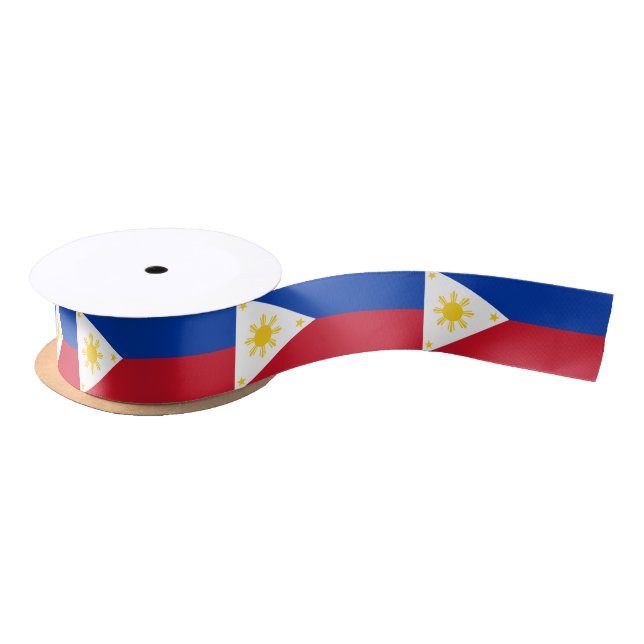 Ruban En Satin Philippine Flag & Philippines, vacances/sports (Bobine)