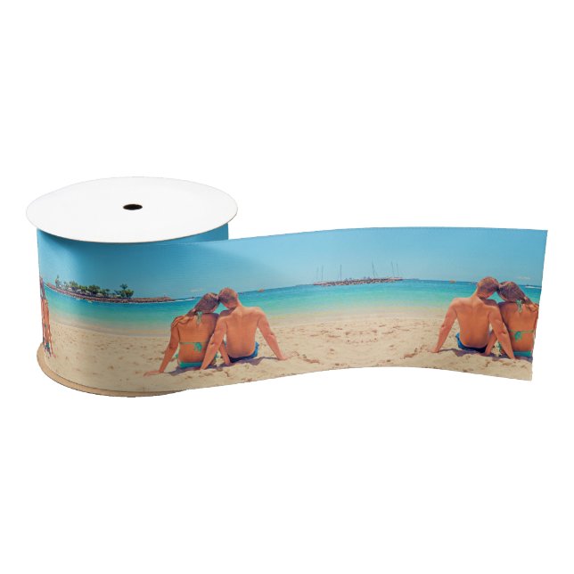 Ruban En Satin Photo personnalisée - Unique votre propre design - (Bobine)
