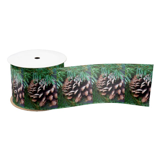 Ruban En Satin Pinecones (Bobine)
