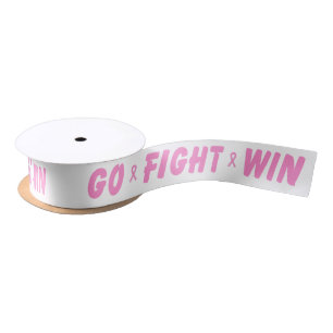 Ruban En Satin Pink Go Fight Win