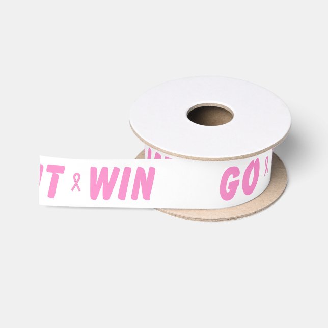 Ruban En Satin Pink Go Fight Win (Bobine)