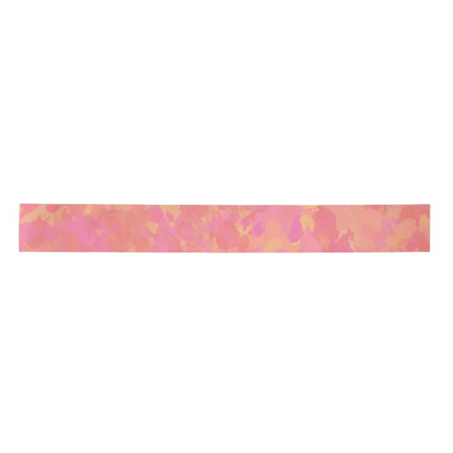 Ruban En Satin Pink Prerogative Peint Motif Abstrait (Devant)