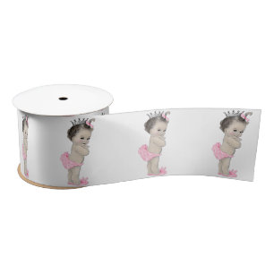 Ruban En Satin Pink Princess Baby Girl Douche