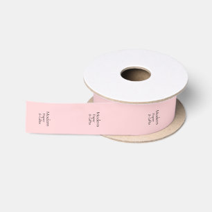Ruban En Satin Pink Your Logo Couper et coudre Étiquettes artisan