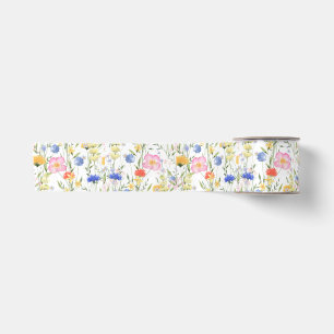 Ruban En Satin PixDezines H2 Fleurs sauvages délicieuses