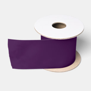 Ruban En Satin Plum foncé violet profond solide