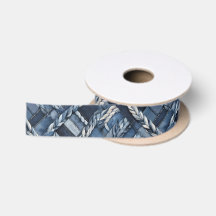 Poche Et Tresses En Denim Distressé Sombre