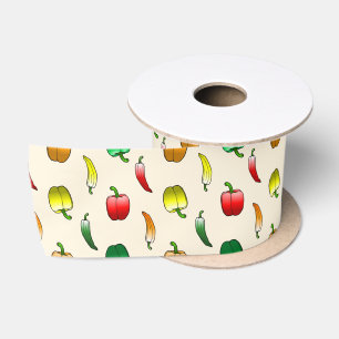 Ruban En Satin Poivrons Bell et poivrons longs doux