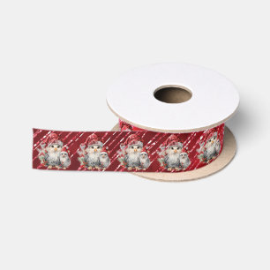 Ruban En Satin Poussin Bébé Chapeau Rouge Paillettes Rouges