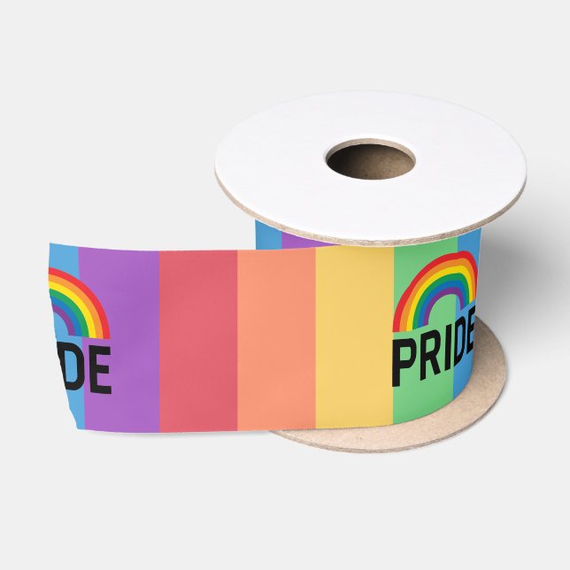 Ruban En Satin Pride arc-en-ciel (Bobine)