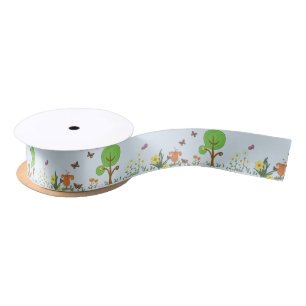Ruban En Satin Printemps de papier