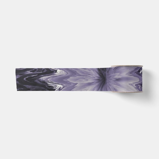 Ruban En Satin Purple et Grey Fluid Pour Flower Goth (Devant)