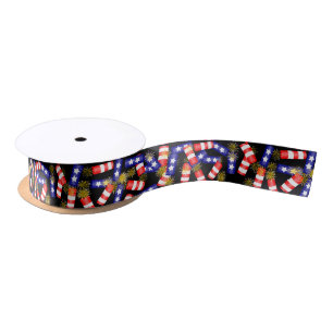 Ruban En Satin Rackers pour 4 juillet