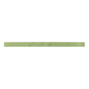 Ruban En Satin Rayures jaune pâle, vertes et Brown