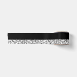 Ruban En Satin Rayures noires de charme avec les parties