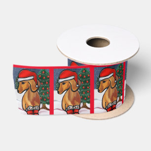 Ruban En Satin Red Dachshund