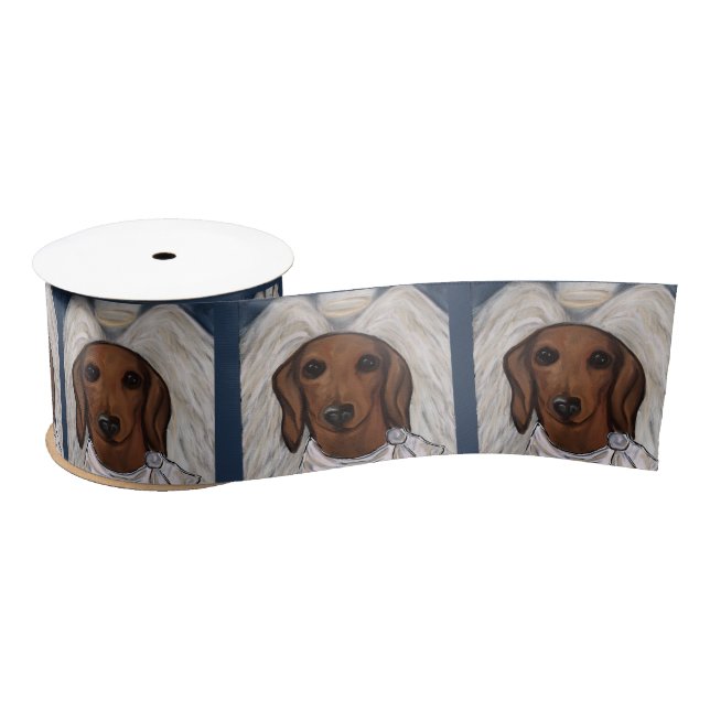 Ruban En Satin Red Dachshund (Bobine)