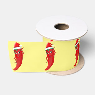Ruban En Satin Red Hot Pepper Diva Avec Casquette Santas