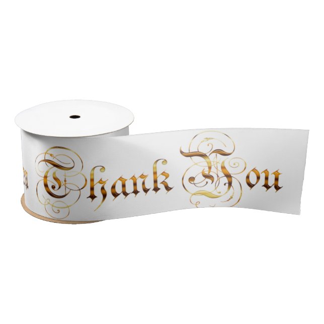Ruban En Satin Remerciez you.text. (Bobine)