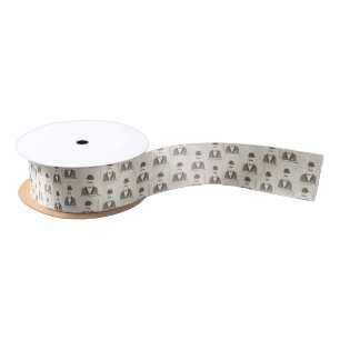 Ruban En Satin Rétro motif pour l'homme