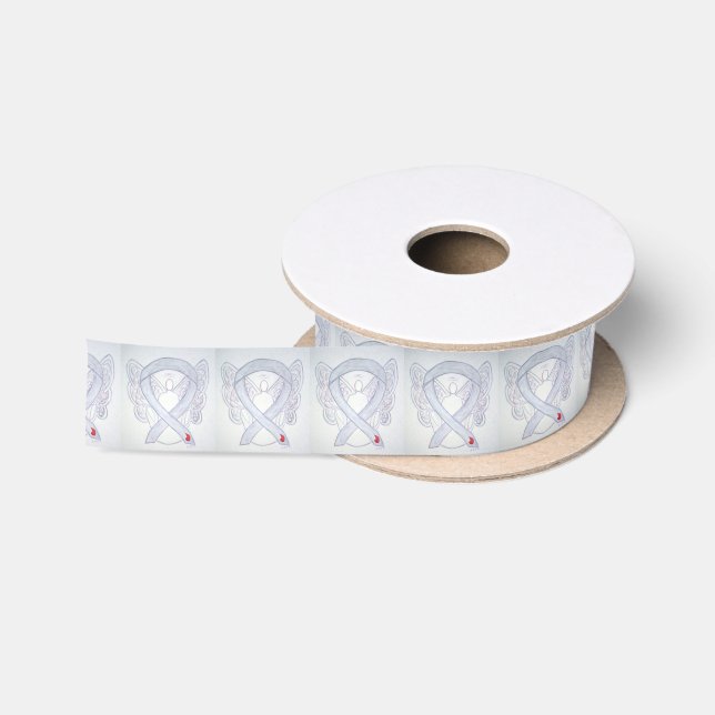 Ruban En Satin Ribbon Angel de sensibilisation au diabète Ruban (Bobine)