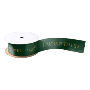 Ruban En Satin Ribbon cadeau Mariage personnalisé Emerald