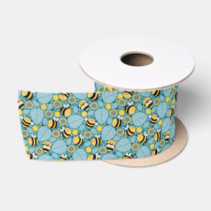 Ruban En Satin Ribbon d'abeille au miel