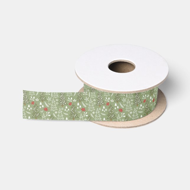Ruban En Satin Ribbon de Noël Satin (Bobine)