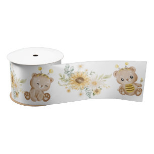 Ruban En Satin Ribbon d'ours en peluche de miel