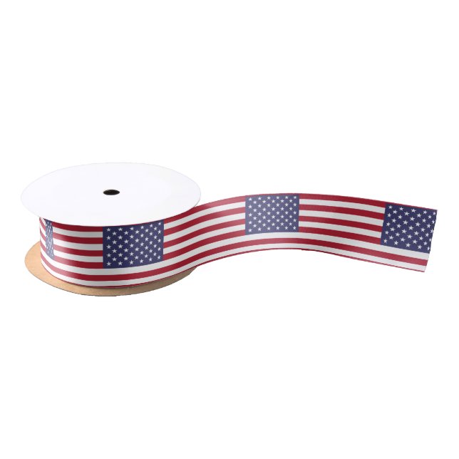 Ruban En Satin Ribbon du drapeau américain (Bobine)