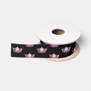 Ruban En Satin Ribbon Miss America Orchid Crown Satin