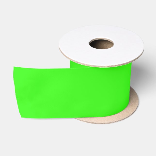 Ruban En Satin Ribbon Neon Green Wide Satin (Bobine)
