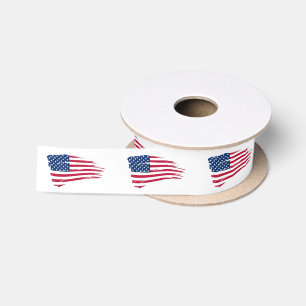Ruban En Satin Ribbon satin drapeau américain