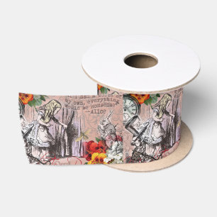 Ruban En Satin rideau d'alice nonsense pays des merveilles