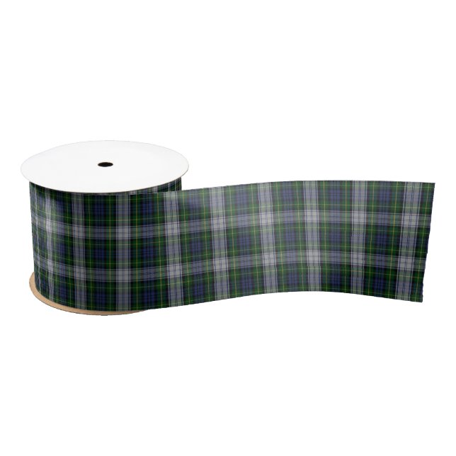Ruban En Satin Robe Gordon Scottish Tartan Plaid Motif (Bobine)