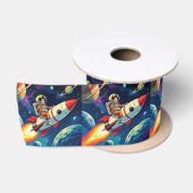 Roquettes mignonnes en astronaute spatiale Anniver