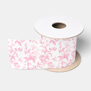 Ruban En Satin Rose à bulles élégante Floral Toile Grandmillennia