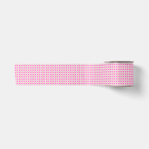 Ruban En Satin Rose et vert floral