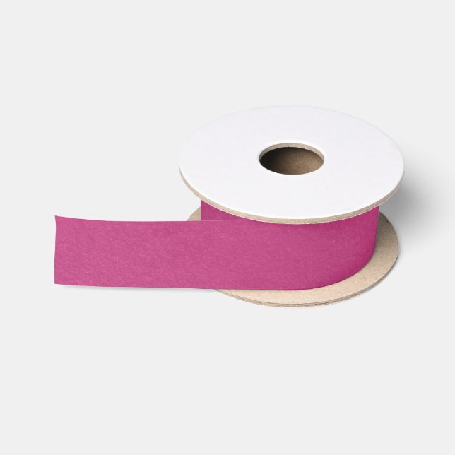Ruban En Satin Rose magenta texturé (Bobine)
