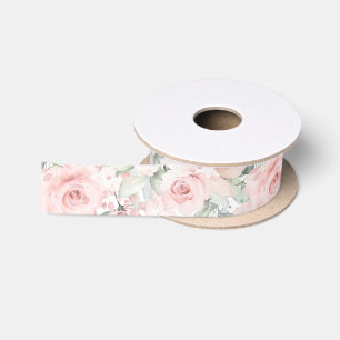 Ruban En Satin Rose rougissant 2 Mariage