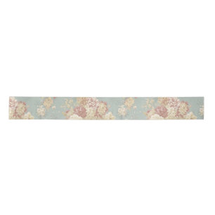 Ruban En Satin Roses blancs et roses sur arrière - plan bleu 
