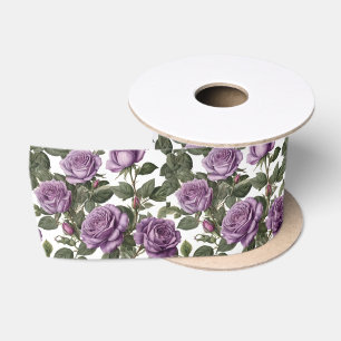 Ruban En Satin Roses de Rose pourpre,