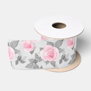 Ruban En Satin Roses délicats 1