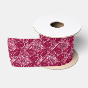 Ruban En Satin Roses métalliques 13-MAGENTA PINK-RIBBON SPOOL