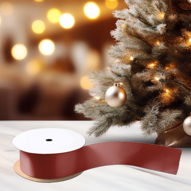 Ruban En Satin Rouge orange foncé tendance - Ruban satiné (Créateur téléchargé)