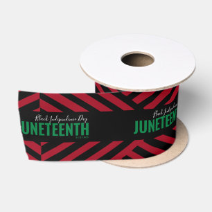 Ruban En Satin rouge vert Noir Fête de l'Indépendance Juin19 Juin