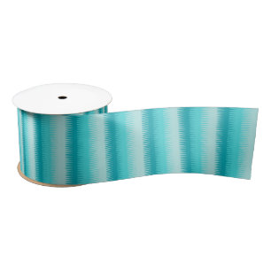 Ruban En Satin Ruban à rayures bleues turquoises
