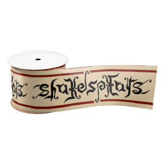 Ruban En Satin Ruban Ambigram Shakespeare